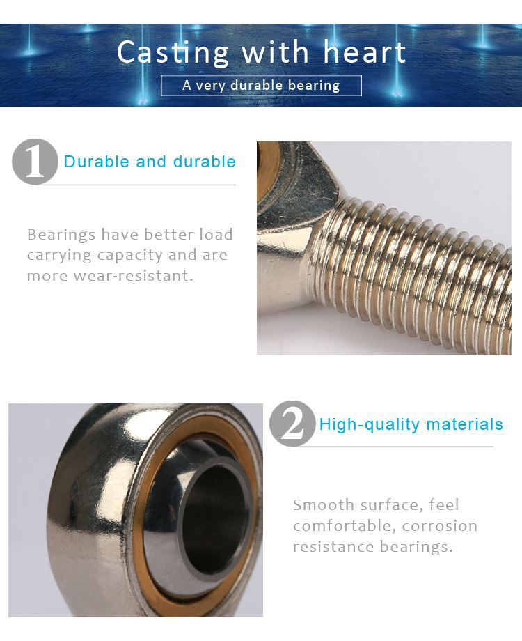 high quality rod end bearing PHS10 Ball joint swivel bearing PHS10 POS10-7