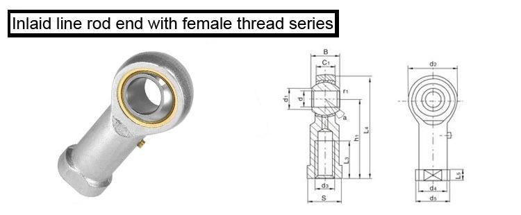 high quality rod end bearing PHS10 Ball joint swivel bearing PHS10 POS10-8
